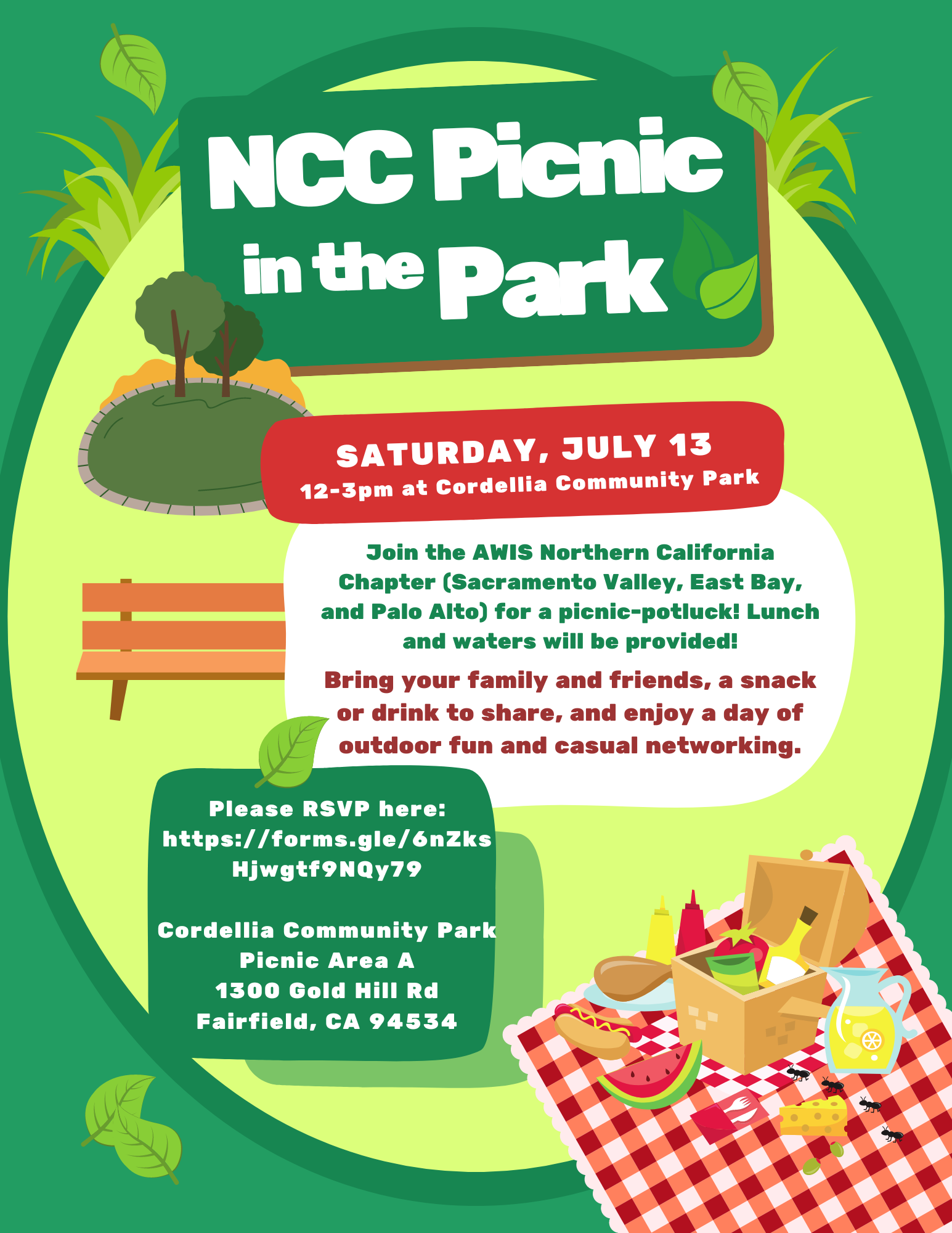 July 13: NCC Picnic in the Park