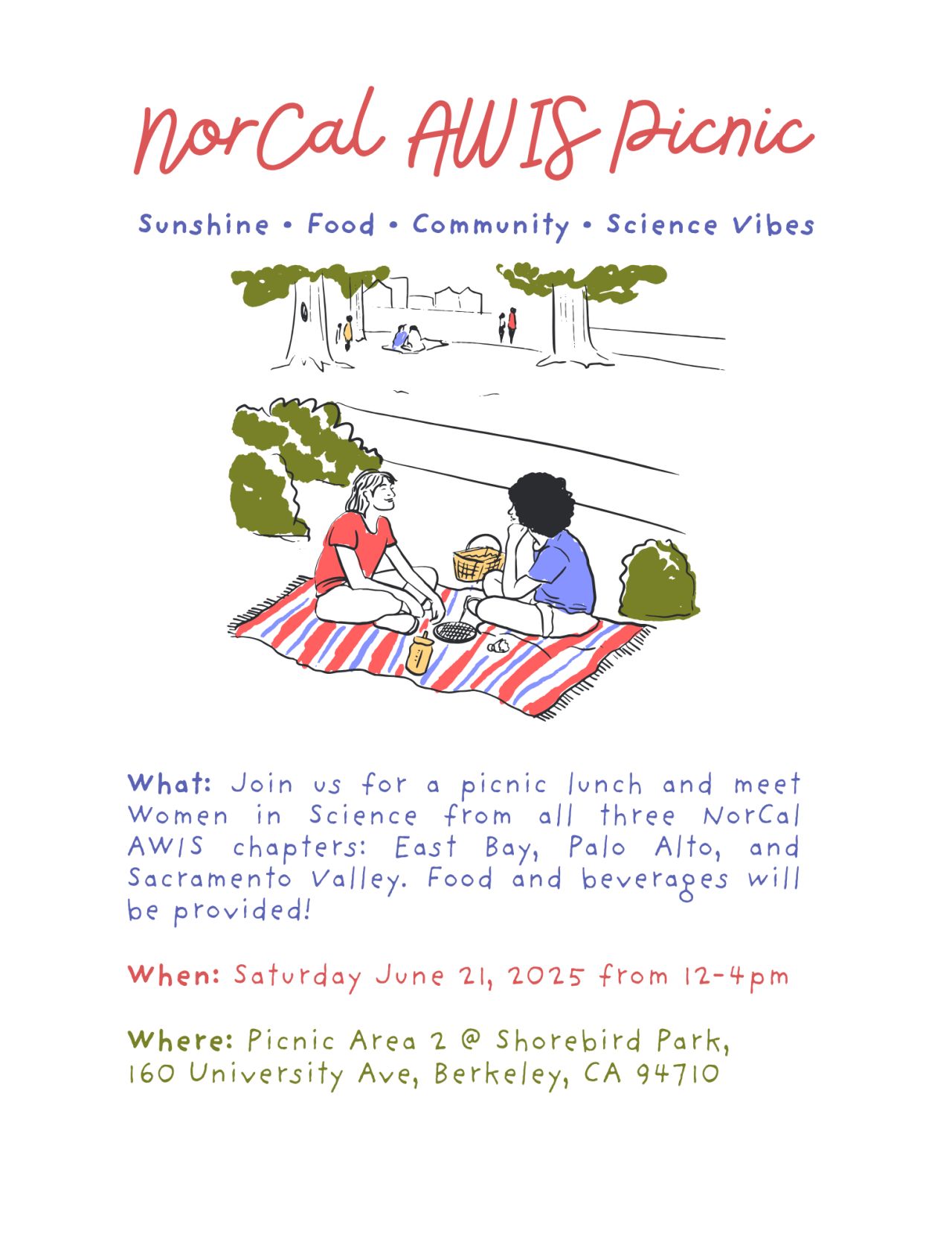 AWIS Northern California Chapters Summer Picnic!