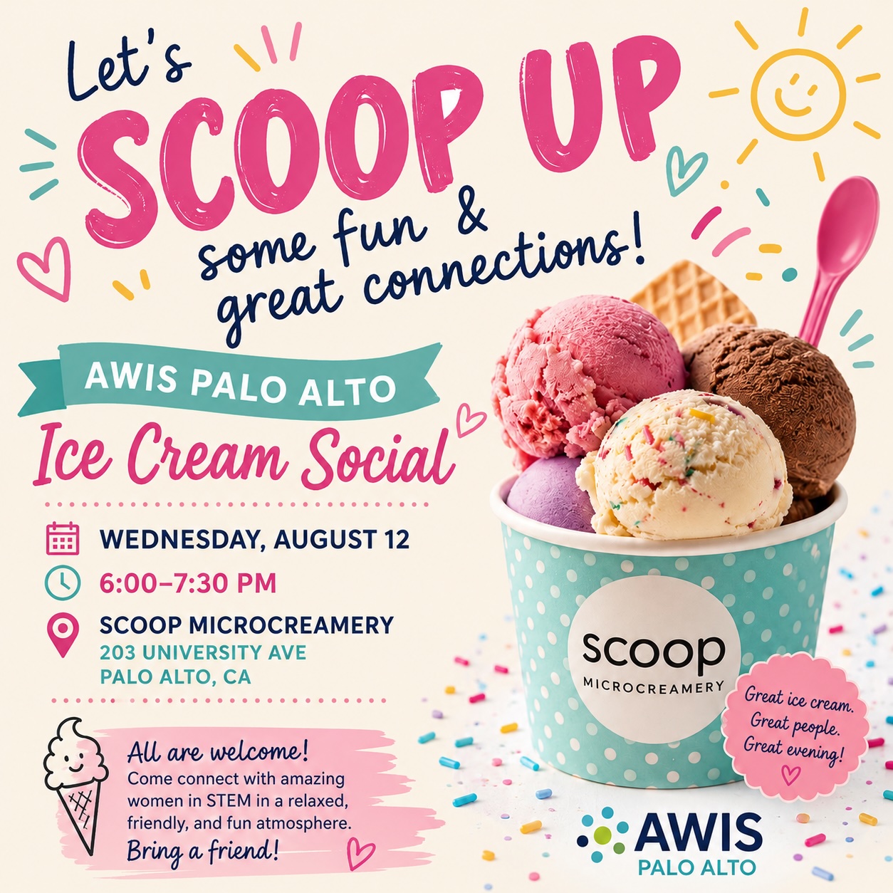 AWIS PA August Ice Cream Social